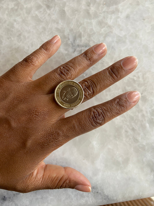 Marcus Garvey Coin Ring