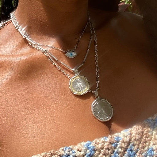 Marcus Garvey Coin Sterling Silver Necklace